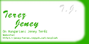 terez jeney business card